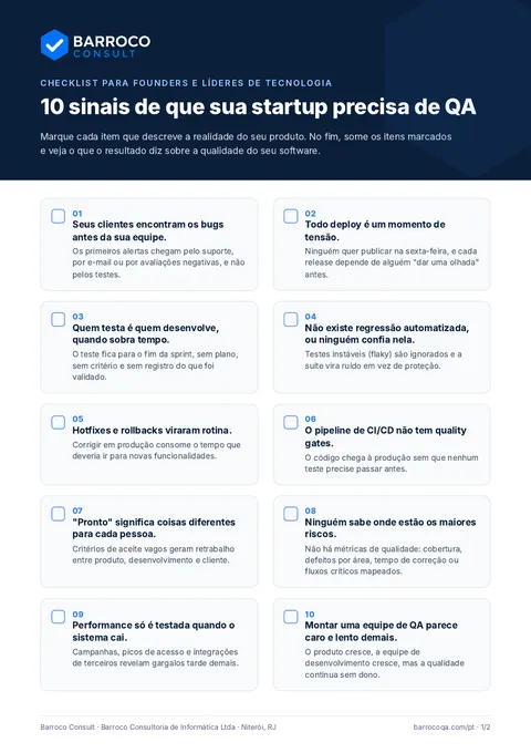 10 sinais de que sua startup precisa de QA
